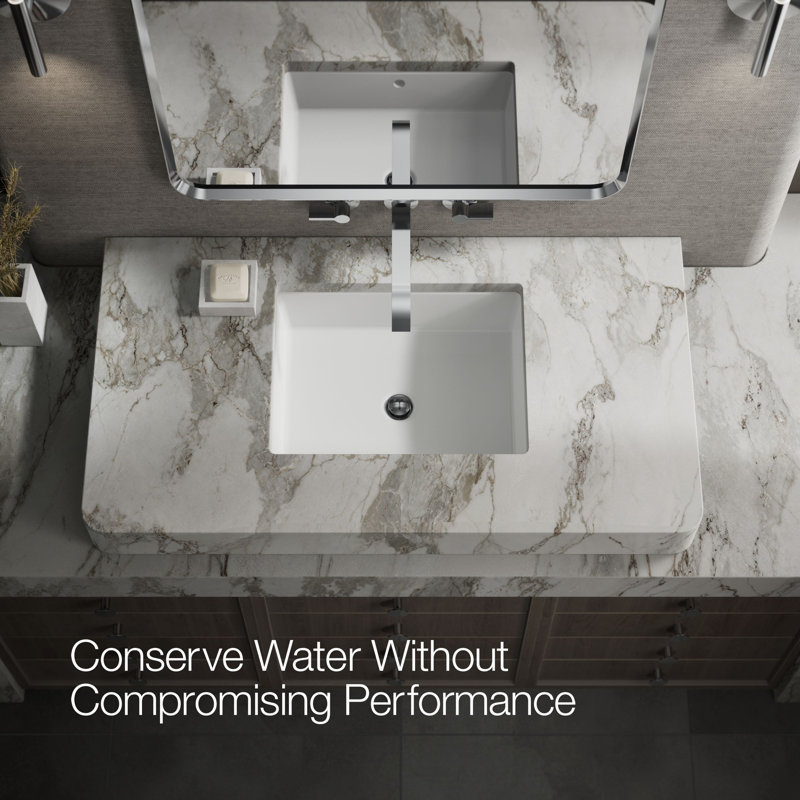 Components Wall-Mount Bathroom Sink Faucet Trim, Polished Chrome