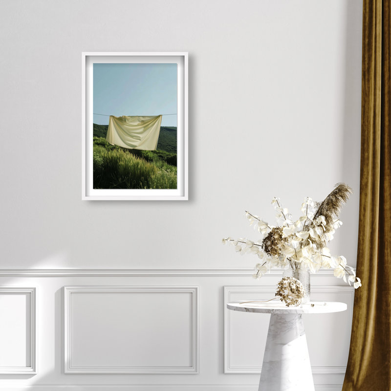 Floating Cotton I Print by Oliver Gal, 46.5"H x 31.5"W, White Shadowbox