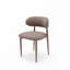 Ensemble de 4 chaises de salle à manger rembourrées en tissu de style campagnard moderne avec repose-pieds confortables, pieds de table en métal pour la maison-1423441815-1423441817-1423441813
