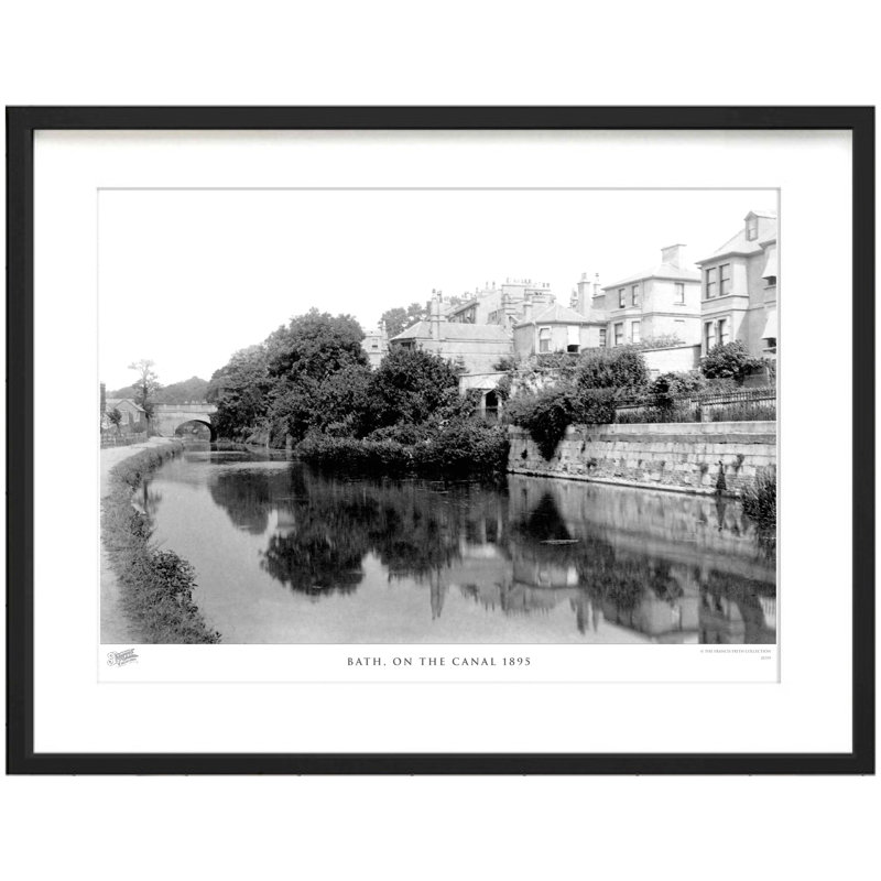 Bath, On The Canal 1895 - Single Picture Frame Print, 60cm H X 80cm W x 2cm D