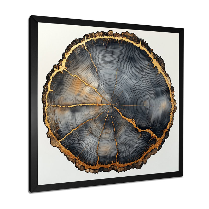 Gerstein Birchwood, Reproduction encadrée d'une seule photo, H 30 po x l 30 po, Noir, noir, noir, noir