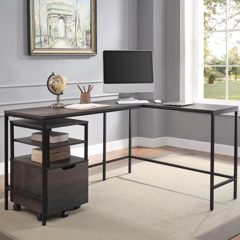 Slas L-Shaped Writing Desk, Ozark Ash