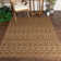 Marshanna Nord Trellis Borwn Indoor/Outdoor Flat-Weave Area Rug