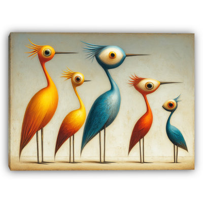 Oiseaux d’expression - Hérons accrocheurs surréels