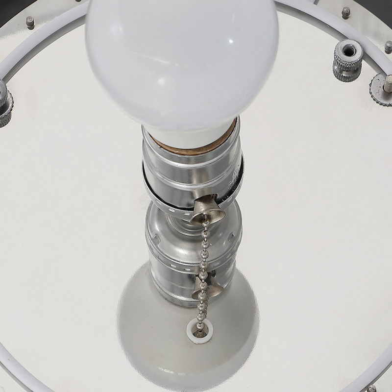 Lampe sur pied Mero, chaînes de pluie en cristal suspendues, abat-jour blanc, 66 po, blanc