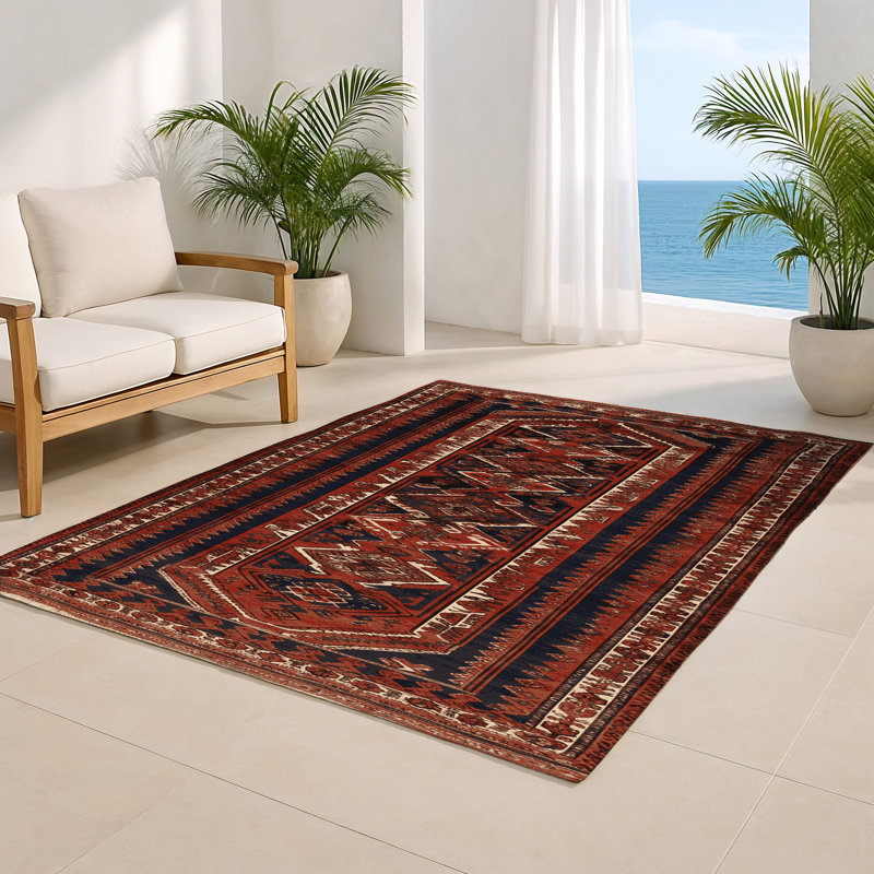 Tapis turc intérieur et extérieur brun, Rectangulaire 2 pi x 3 pi