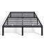 Base de lit plateforme en métal robuste de 14 po, capacité de 1 100 lb, sans sommier, rangement sous le lit-1055442600-1055442604