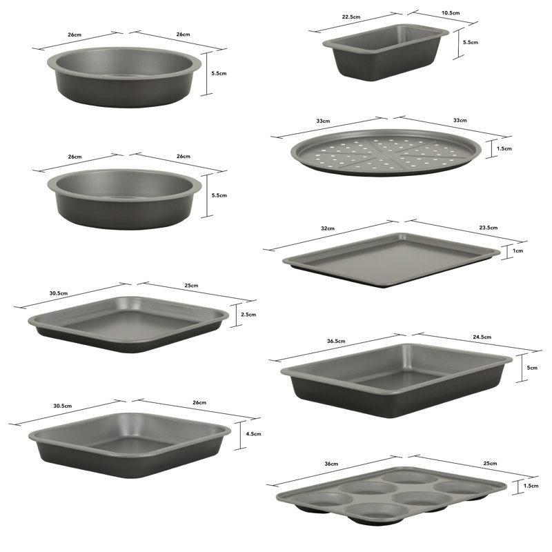 Baker & Salt 10 Piece Small Family Bakeware Set