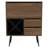 Prunus Bar Cabinet, One Cabinet, Two Drawers Mahogany / Black