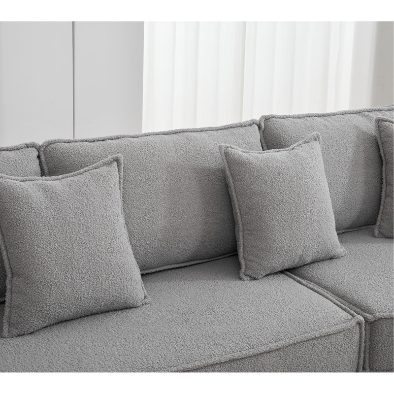 Boneless Folding Convertible Out Sleeper Sofa Bed, 2-in-1 Combination, 3-Seat Upholstered, Lamb Velvet Fabric for Living Room