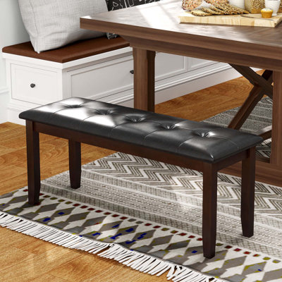 Banc de salle à manger en simili cuir Ahnari