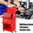 Red Tool Cabinet With 8 Drawers And Wheels, Spacious Interior, Secure Locking System For Tools High Capacity Chest Drawers, Powder Coating, Smooth -Bearing-2052702578