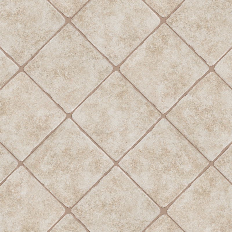 Carreau de céramique pour mur et plancher 8 po x 8 po Costa, Beige