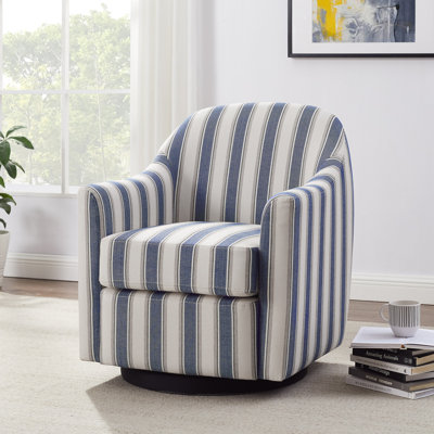 29.92In Modern Barrel Swivel Accent Chair