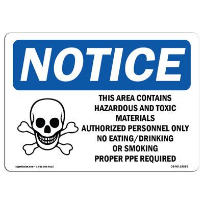 This Area Contains Hazardous Sign
