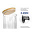 Boîtes à café hermétiques en verre, ensemble de 3 pièces pour le rangement des grains de café de 1,25 litre (44 oz) avec tablette-926254404