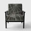 Fauteuil d'appoint rembourré transitionnel «Inderjeet - Minimalist Graphics II»