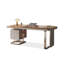 Bureau de direction rectangulaire avec tiroirs en noyer manufacturé-1950983711-1950983697