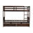 Twin Over Twin Rubber Wood Bunk Bed with Drawers, Convertible into 2 Twin Beds, Ladder & Safety Guardrails,Espresso-176827895-186576664