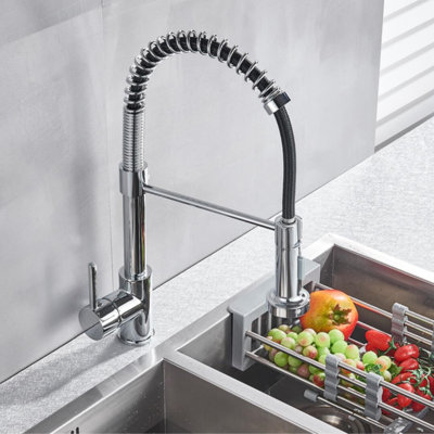 Robinet d'évier de cuisine à poignée simple