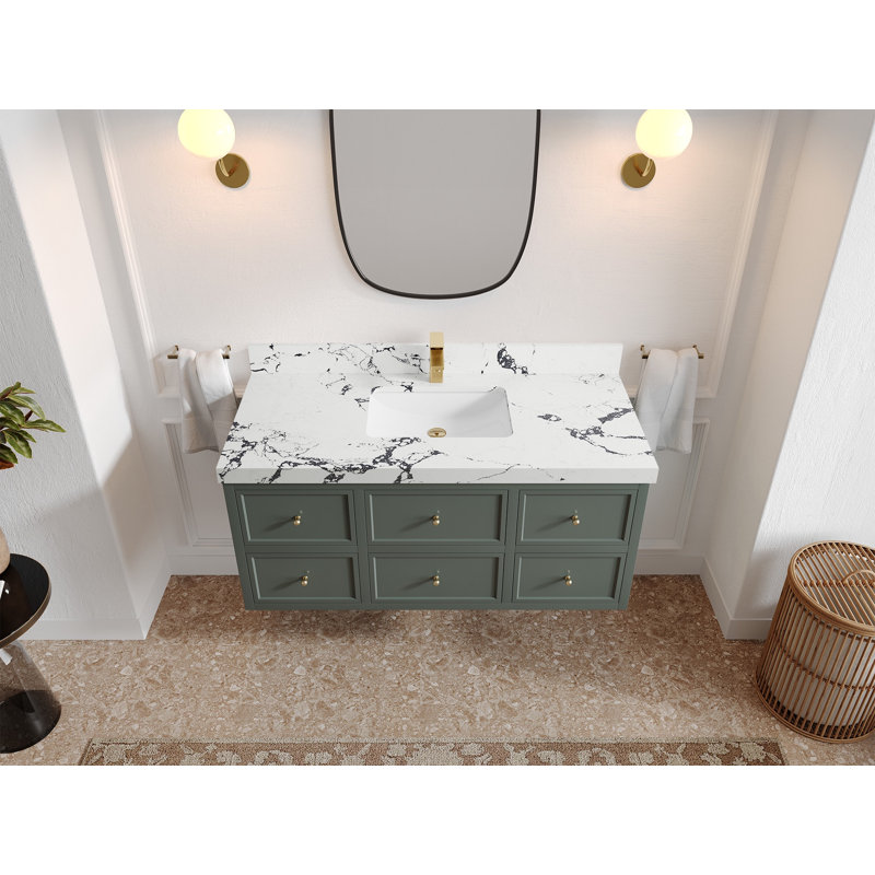 Ensemble de meuble-lavabo simple 48 po Roswell, Viola nuit