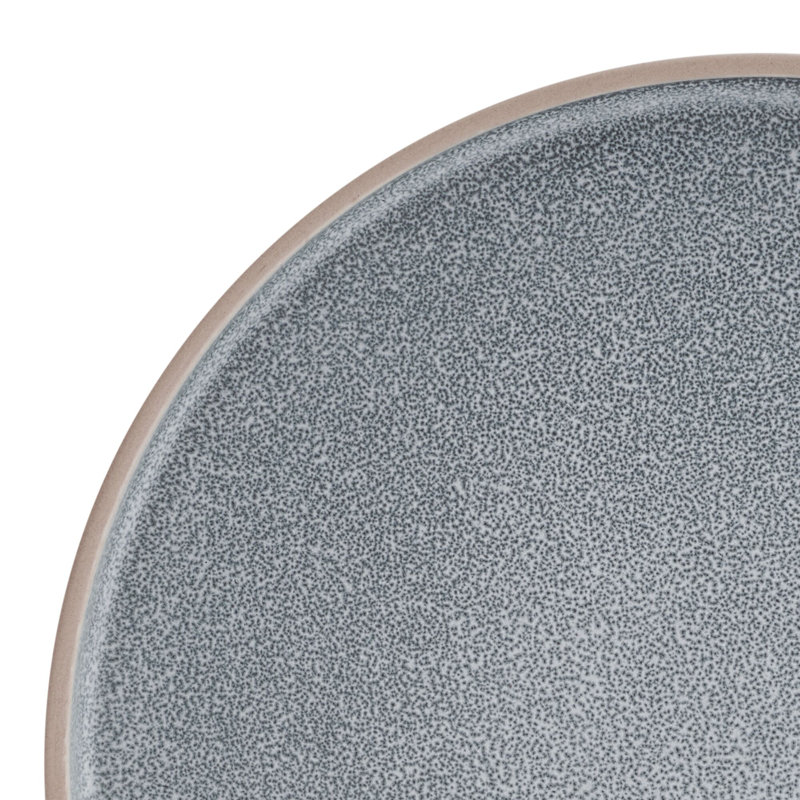 Gray Variegated Glaze Ceramic Dinnerware Set, Service for 4