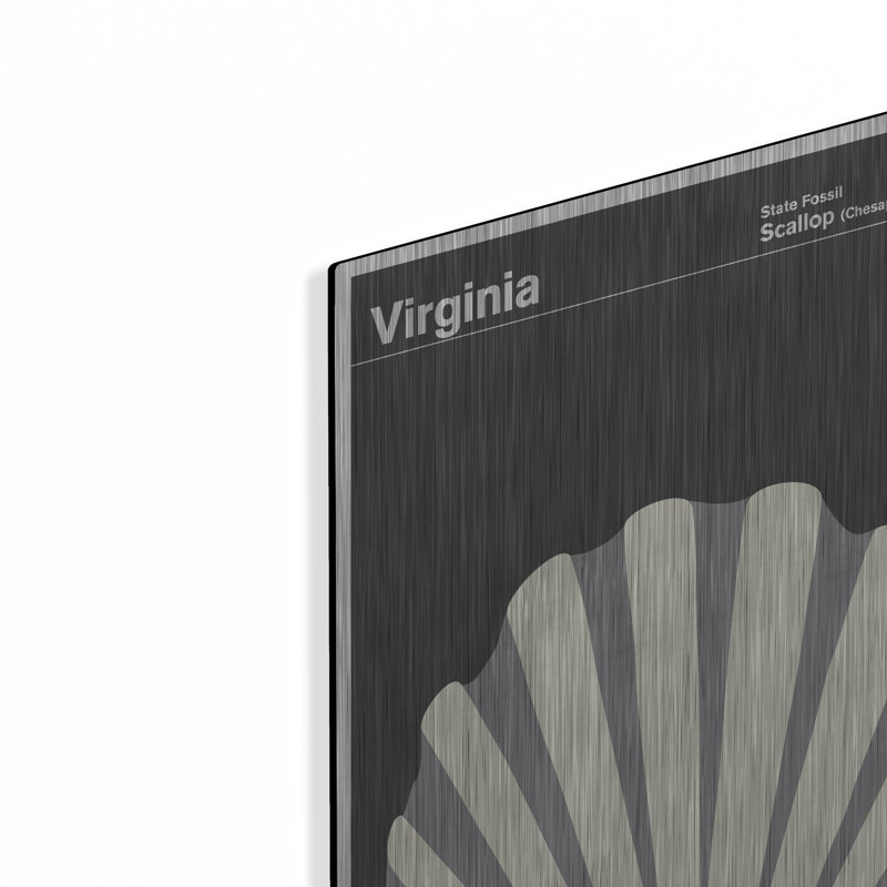 "State Posters VA" par Print Collection, H 24 po x l 16 po