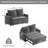 Twin Convertible Sleeper Sofa Bed Tufted Loveseat Small Room Couch-524781808