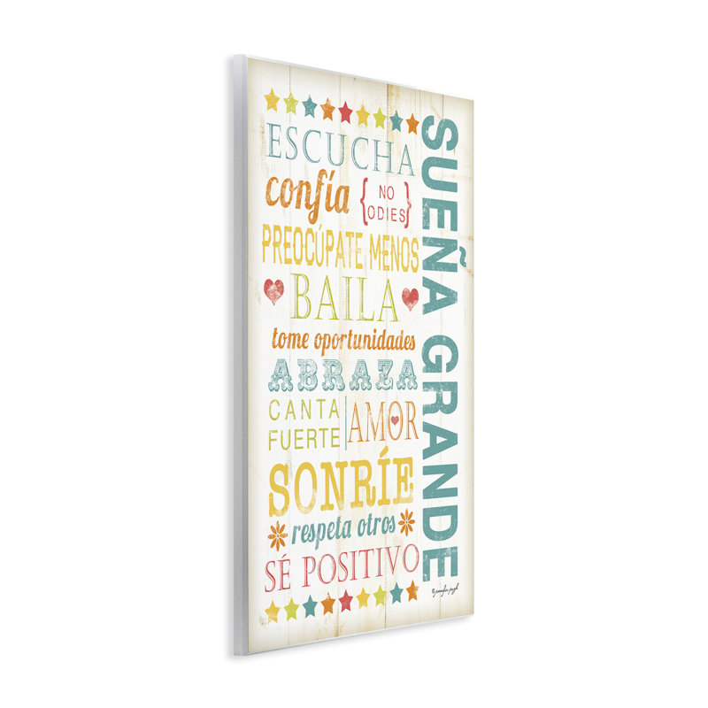 «Dream Big Guide», plaque murale d'art espagnol, par Jennifer Pugh, H 15 po x l 10 po