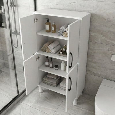 Zampardi 24.65'' Wide 4 - Shelf Storage Cabinet