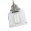 Luminaire suspendu 1 lumière moderne à intensité variable avec abat-jour en verre transparent Juliann-1936815794