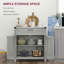 Buffet buffet avec tiroir de rangement, armoire de cuisine moderne avec 2 portes de grange