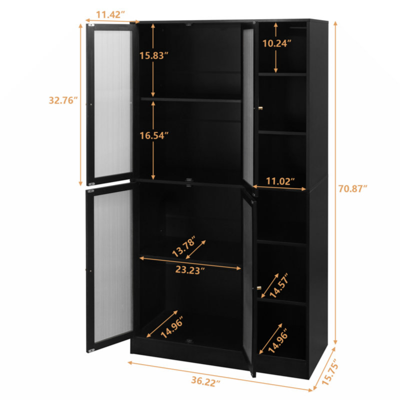 Armoire de salle à manger, Noir