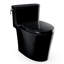 TOTO Aurora One-Piece Elongated 1.28 GPF WASHLET+ and Auto Flush Ready Universal Height Toilet with SS124 SoftClose Seat, Ebony - MS686124CEF#51-431080488-431080490