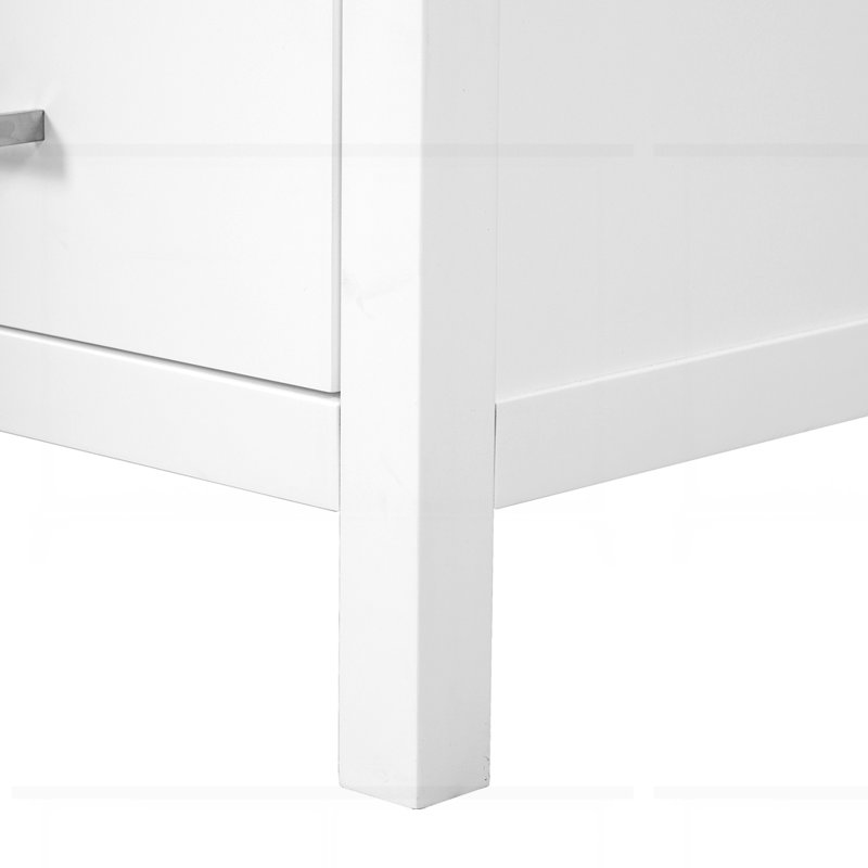 Meuble-lavabo 36 po avec lavabo en céramique, Blanc