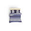 Ensemble de housse de couette 100% coton Fontaine / blanc Fontaine-1513989008-1513989015