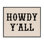 «Southwestern Howdy Y'all», art de la giclée encadrée, design par Daniela Santiago