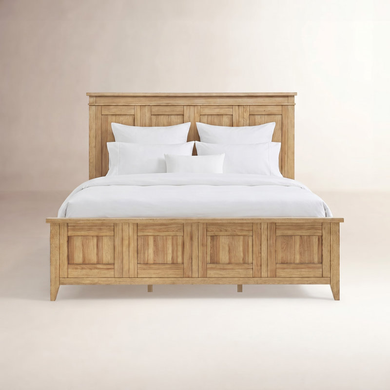 Mya Panel Bed, California King, Brown