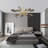 Nicolyn 12 LED Light Glass Sputnik Chandelier