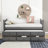 Twin Storage Platform Bed with Trundle and Drawers-1628941552