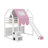 Twin House-Shaped Loft Bed With A Tent-1874973452