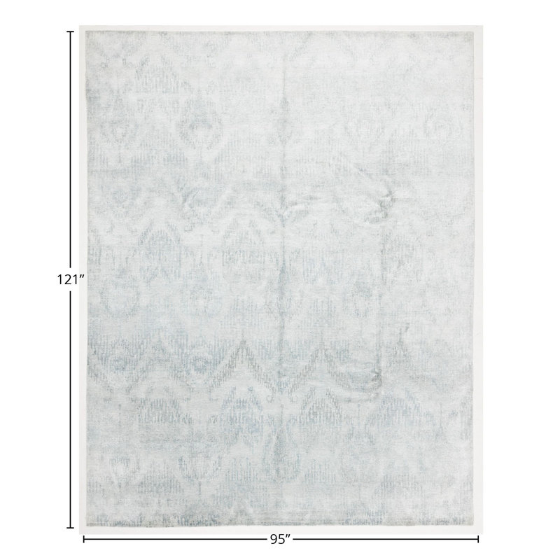Handmade Cotton and Silk Oriental Area Rug