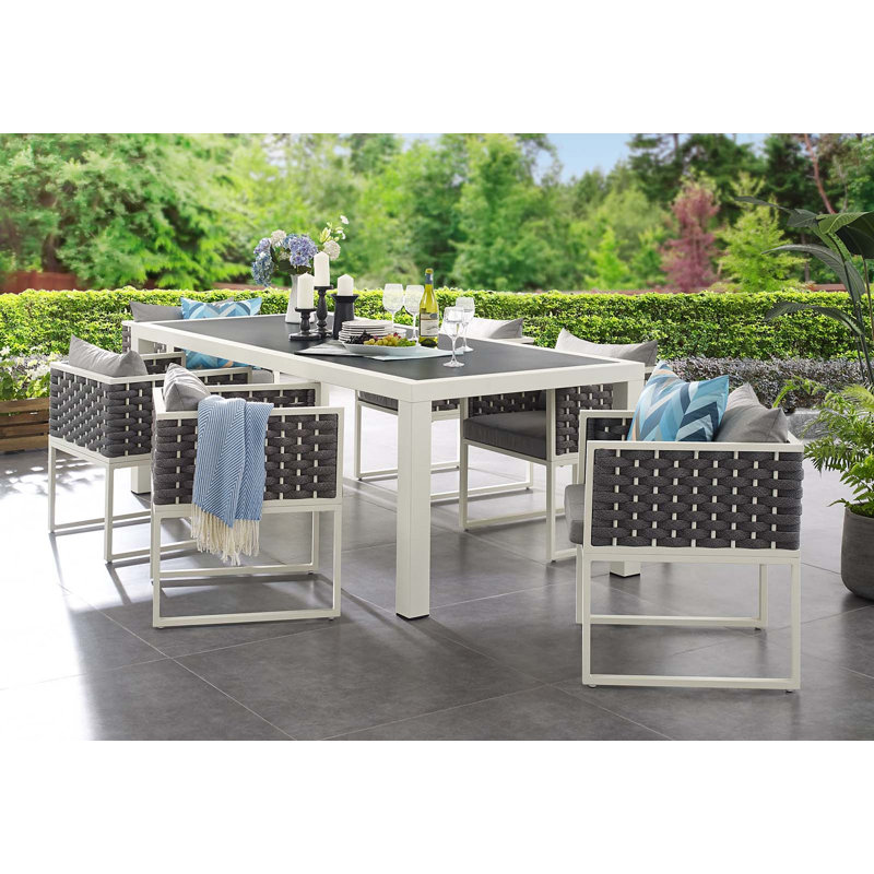 Ensemble de mobilier de salle à manger 7 pièces Modway Stance, Gris