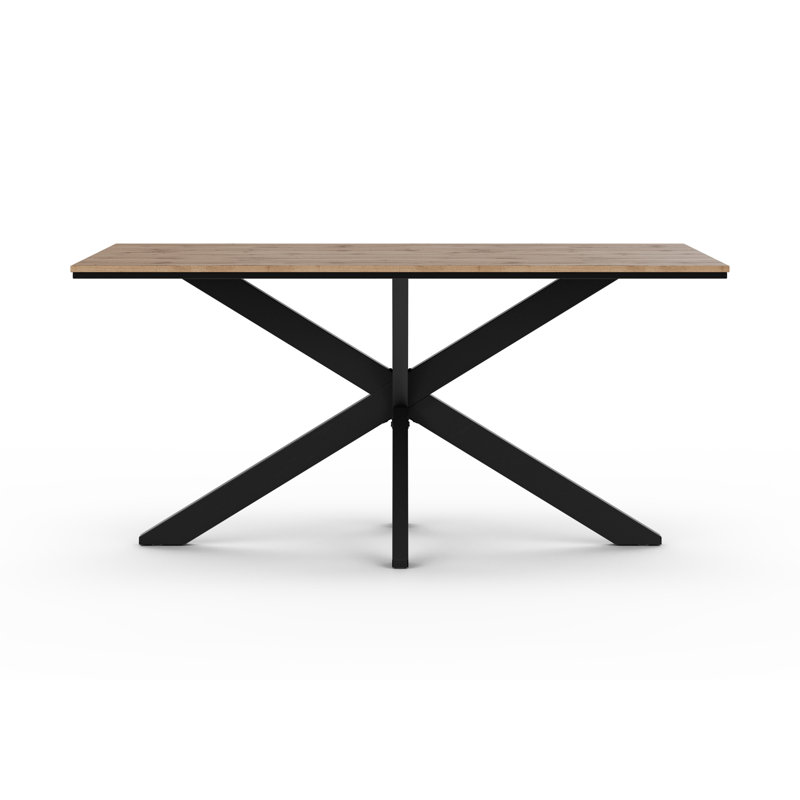 Rectangular 160Cm L x 90Cm W Dining Table, Oak Wood