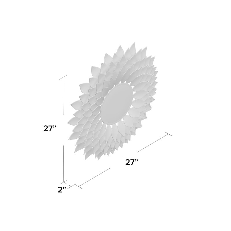 Metal Flat Wall Mirror