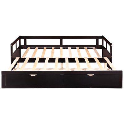 Harriet Bee Ricci Solid Wood Daybed with Trundle & Reviews | Wayfair