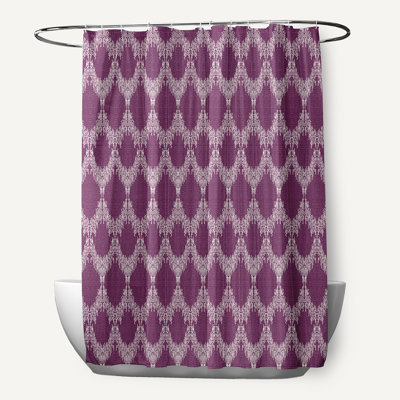 Rideau de douche simple à motif géométrique