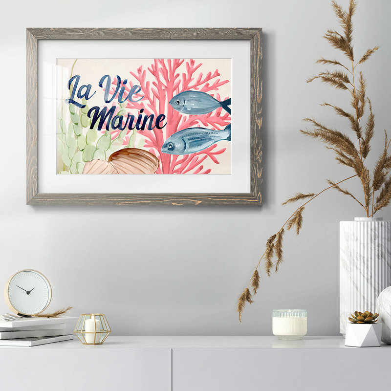 Pastel mer I, Gris, H 14 po x l 20 po x P 1,5 po