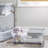 Wham 32L Plastic Storage Box with Wheels and Folding Lid Pack of 3 Clear/Cool Grey