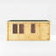 Mercia 17ft x 13ft Home Office Elite Log Cabin With Side Shed (28mm)